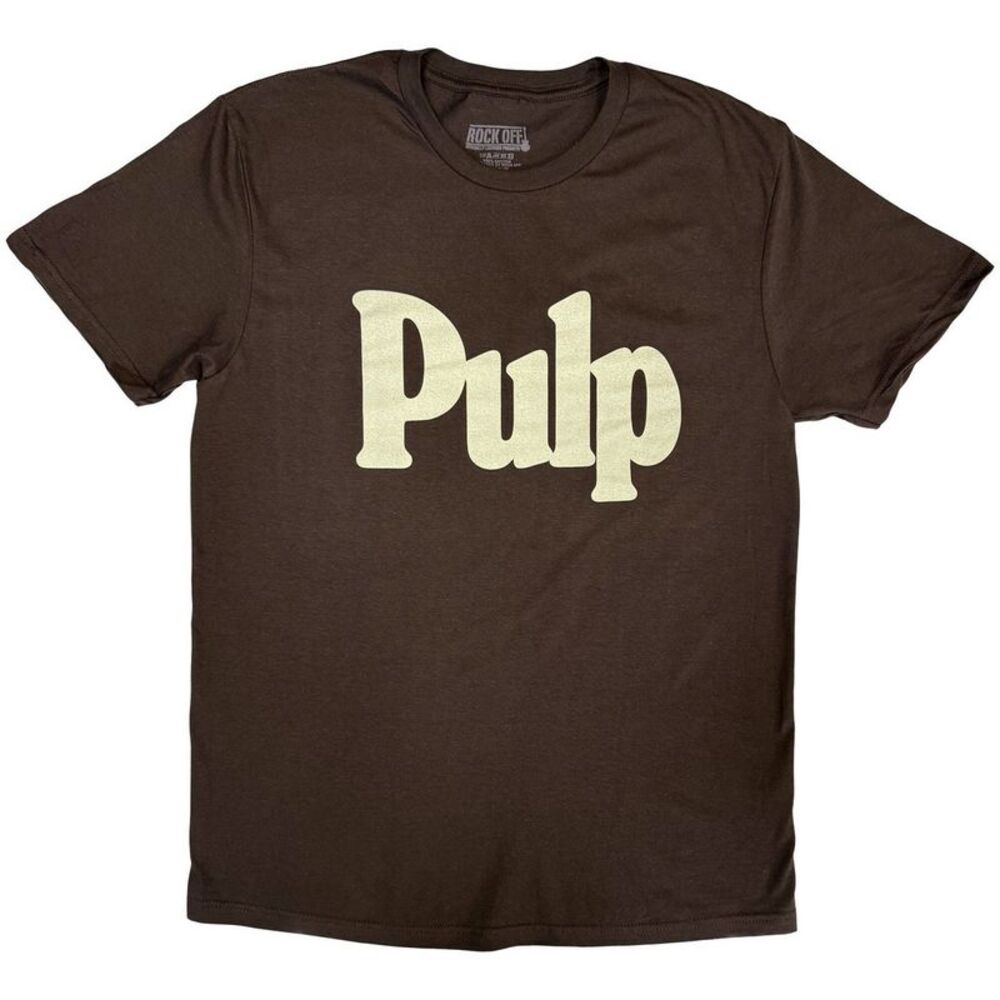 Pulp Unisex Adult Logo T-Shirt / Brown